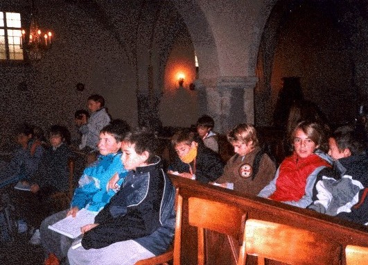 I ragazzi della II A in un momento dell'esperienza didattica...