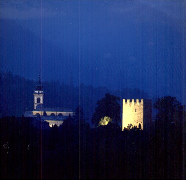Oulx. Le luci e la notte...