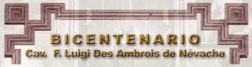 BICENTENARIO Cav. F. Luigi Des Ambrois de Nvache