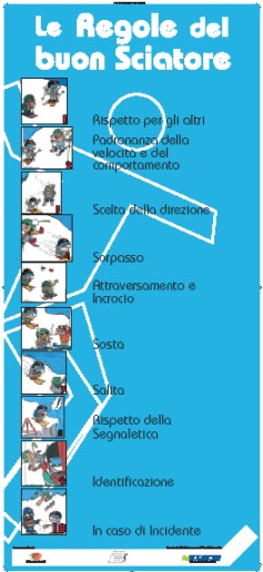 Pannello 1 - Le Regole del buon Sciatore